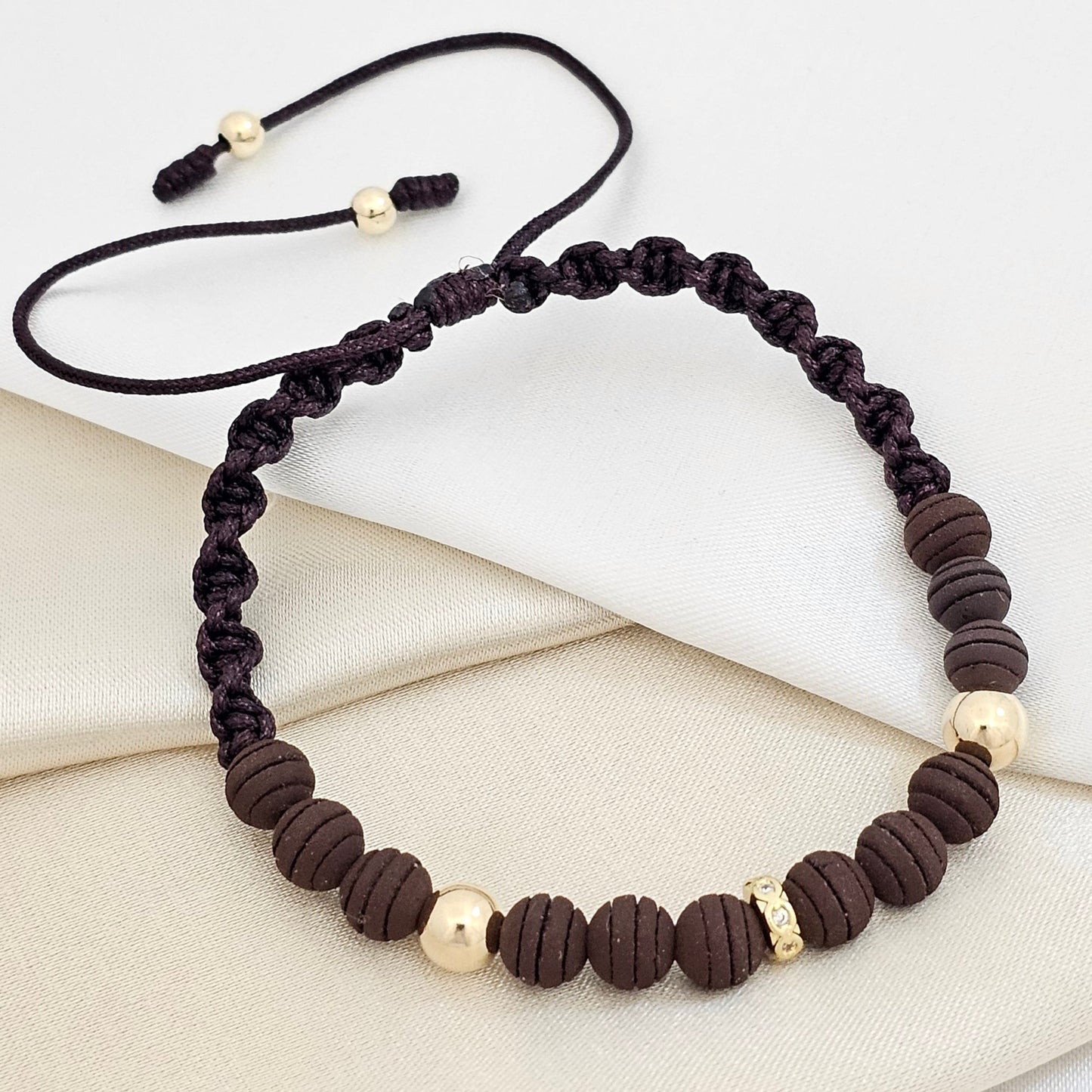 PULSERA GOLD HERRAJE ESPIGA CRISTAL NEOPR CAFE