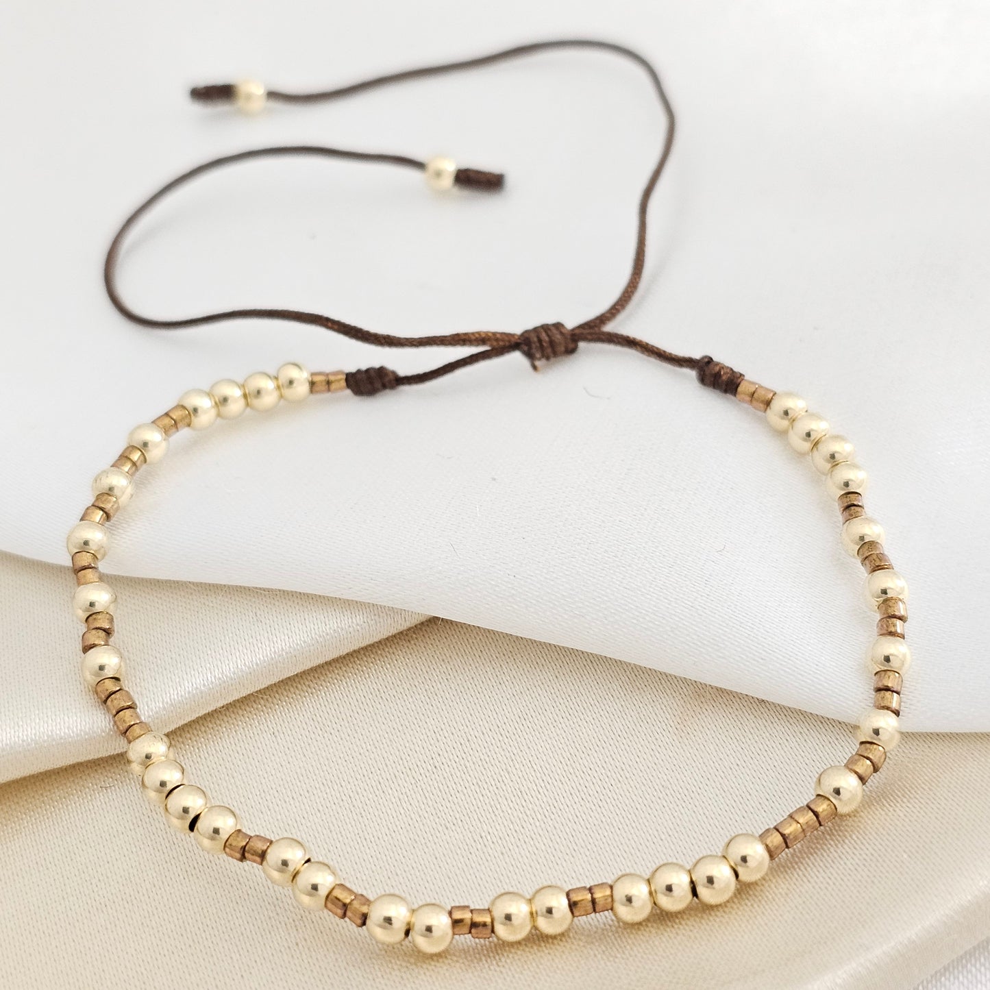 PULSERA GOLD MIYUKI CAFE BALIN #3 CAFE