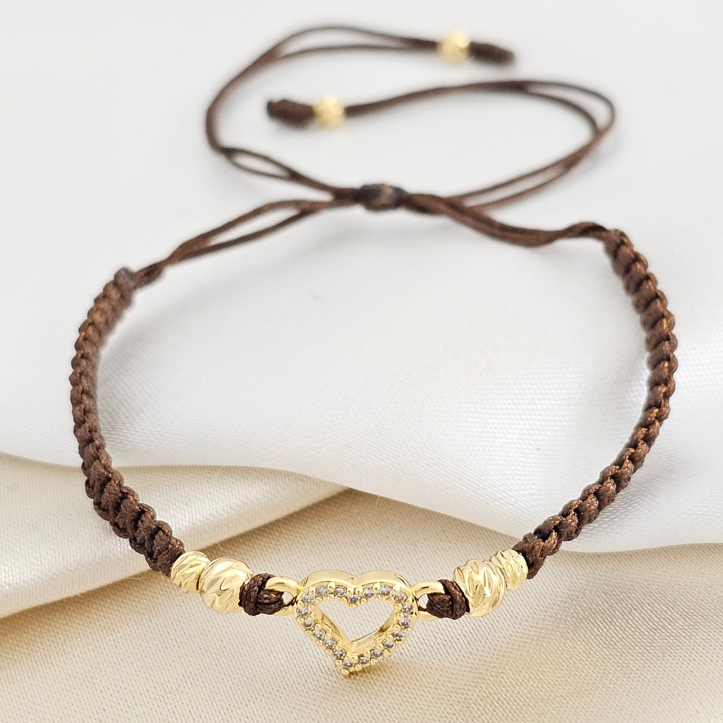 PULSERA GOLD ITALY # 3 # 4 H. ZIRCLOVE CAFE