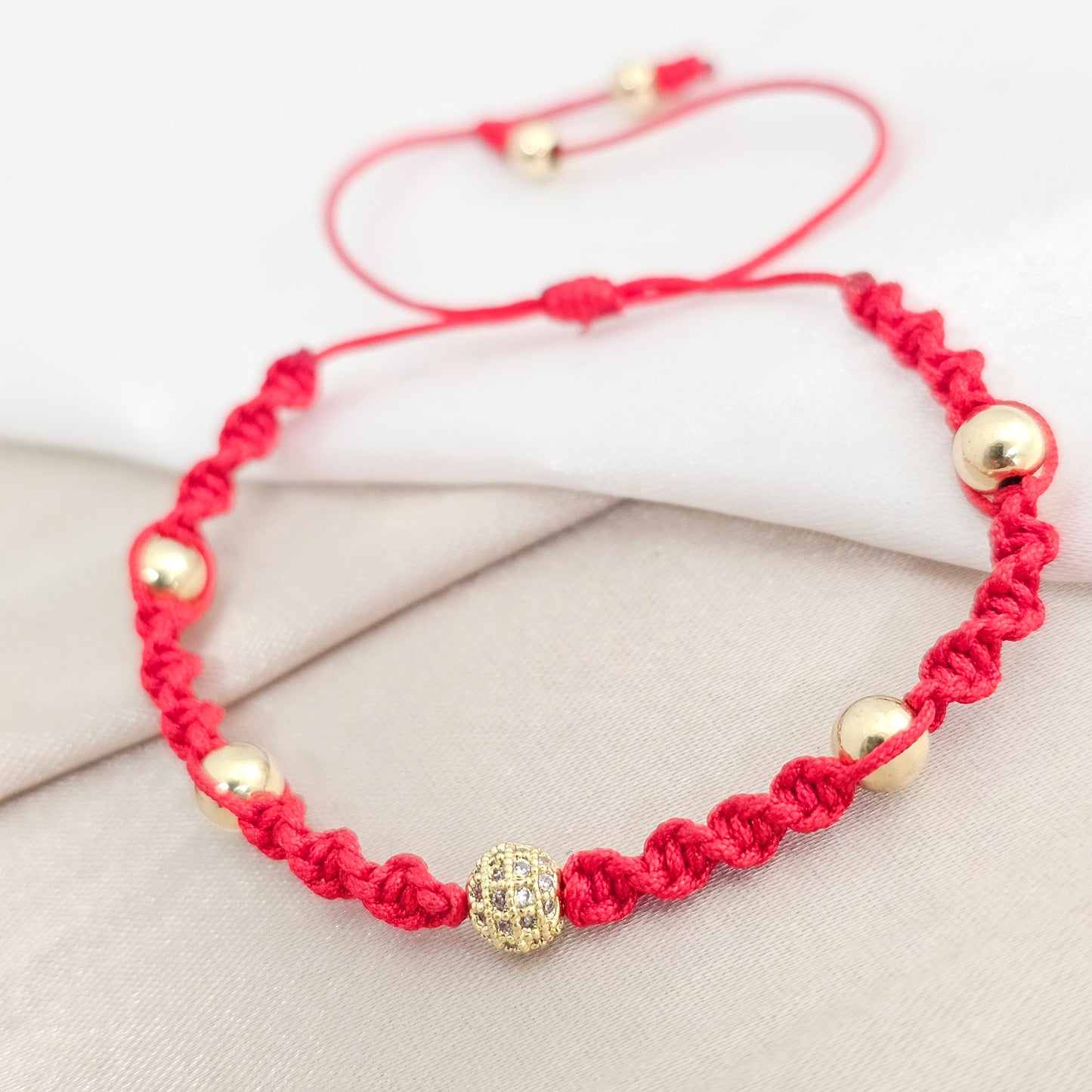 PULSERA GOLD # 4 # 5 H BOLA FUEGO