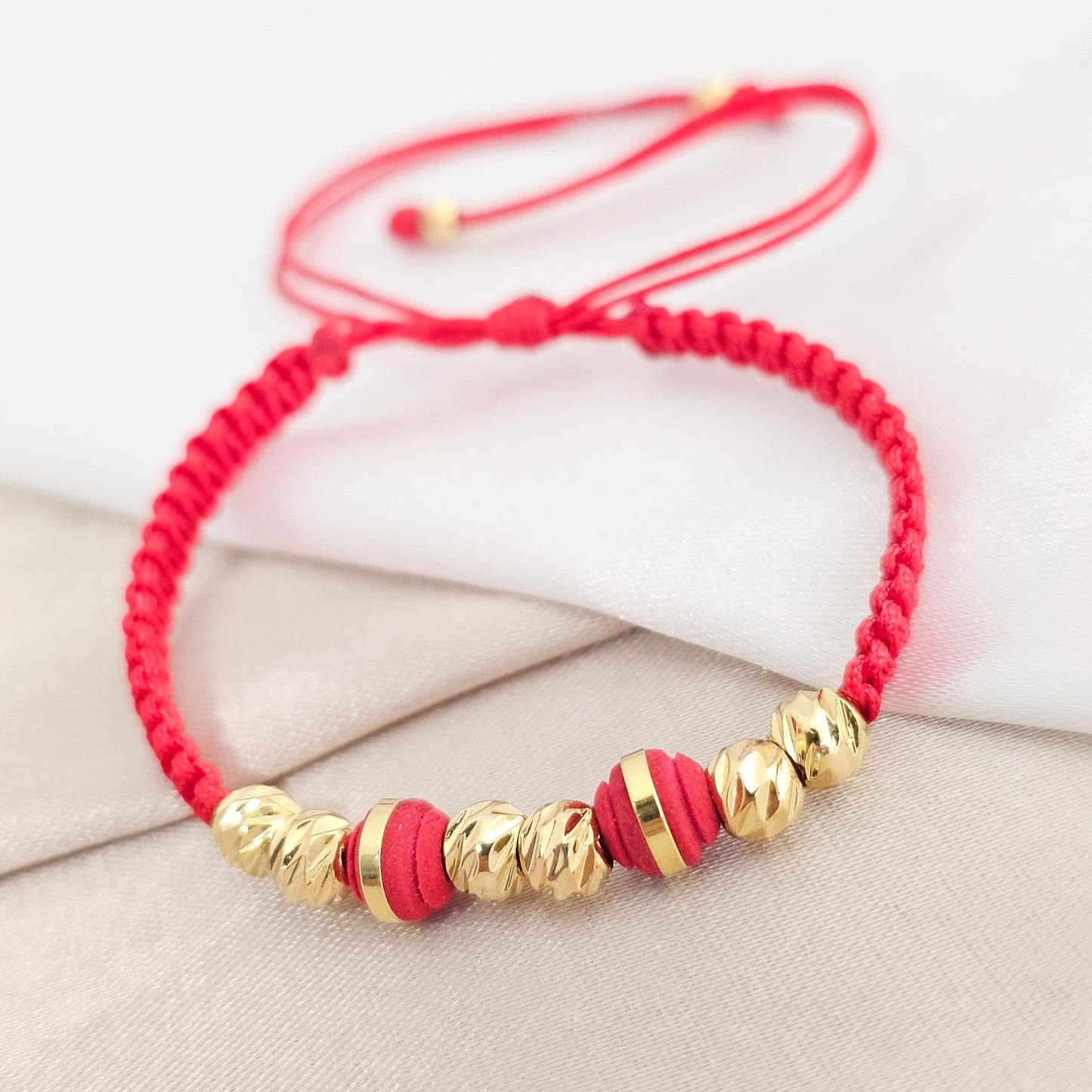 PULSERA GOLD # 3 , 5 ITALY NEOP ROJO