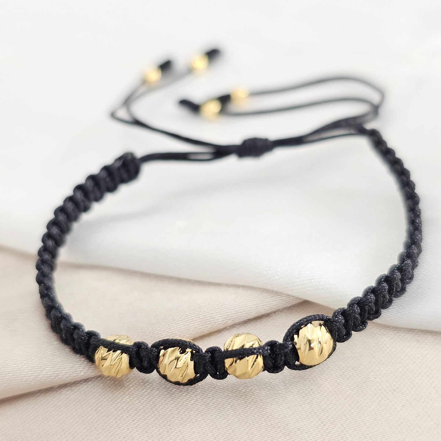 PULSERA GOLD # 5 , 3 ITALY NEGRA