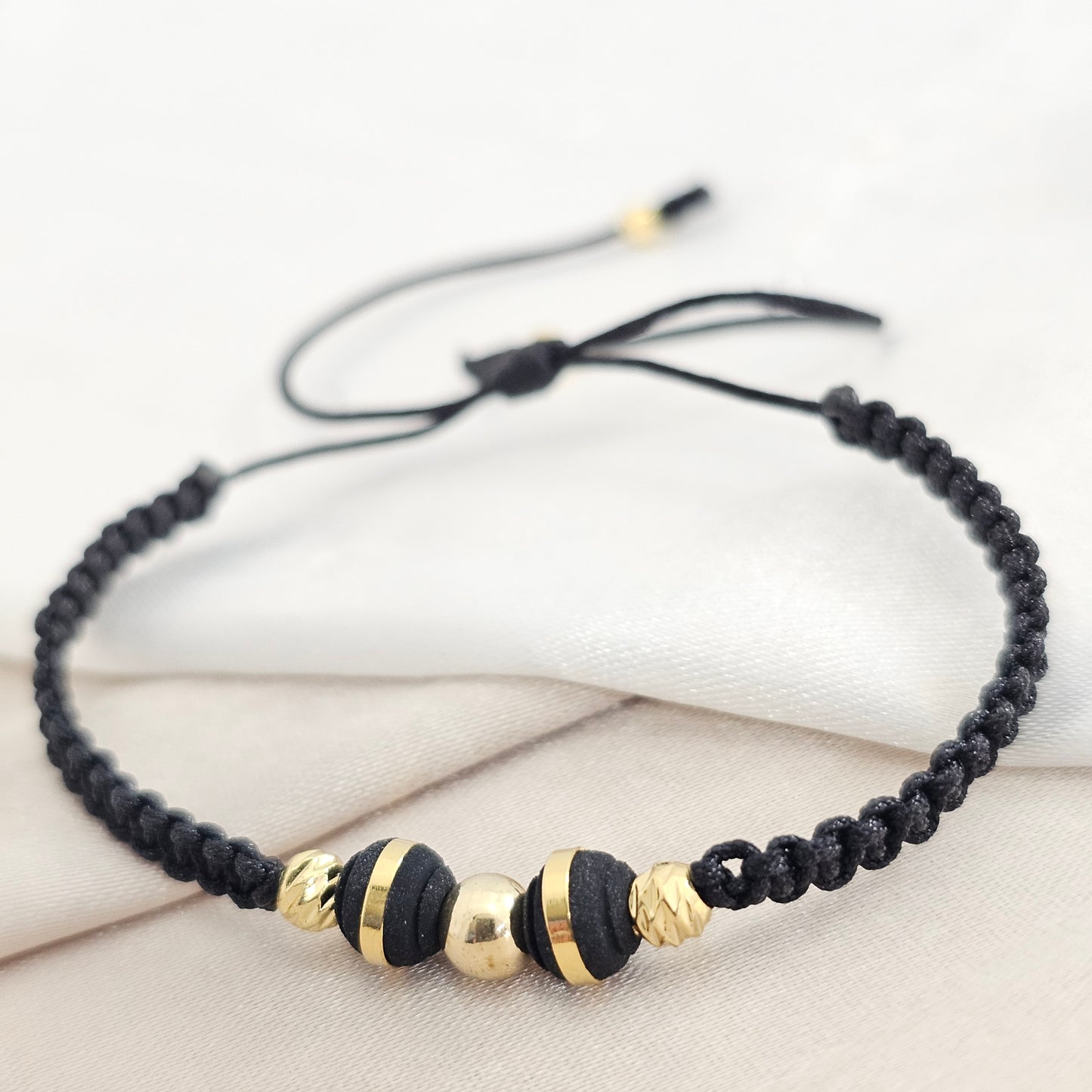 PULSERA GOLD # 5 ITALY # 4 NEGRA