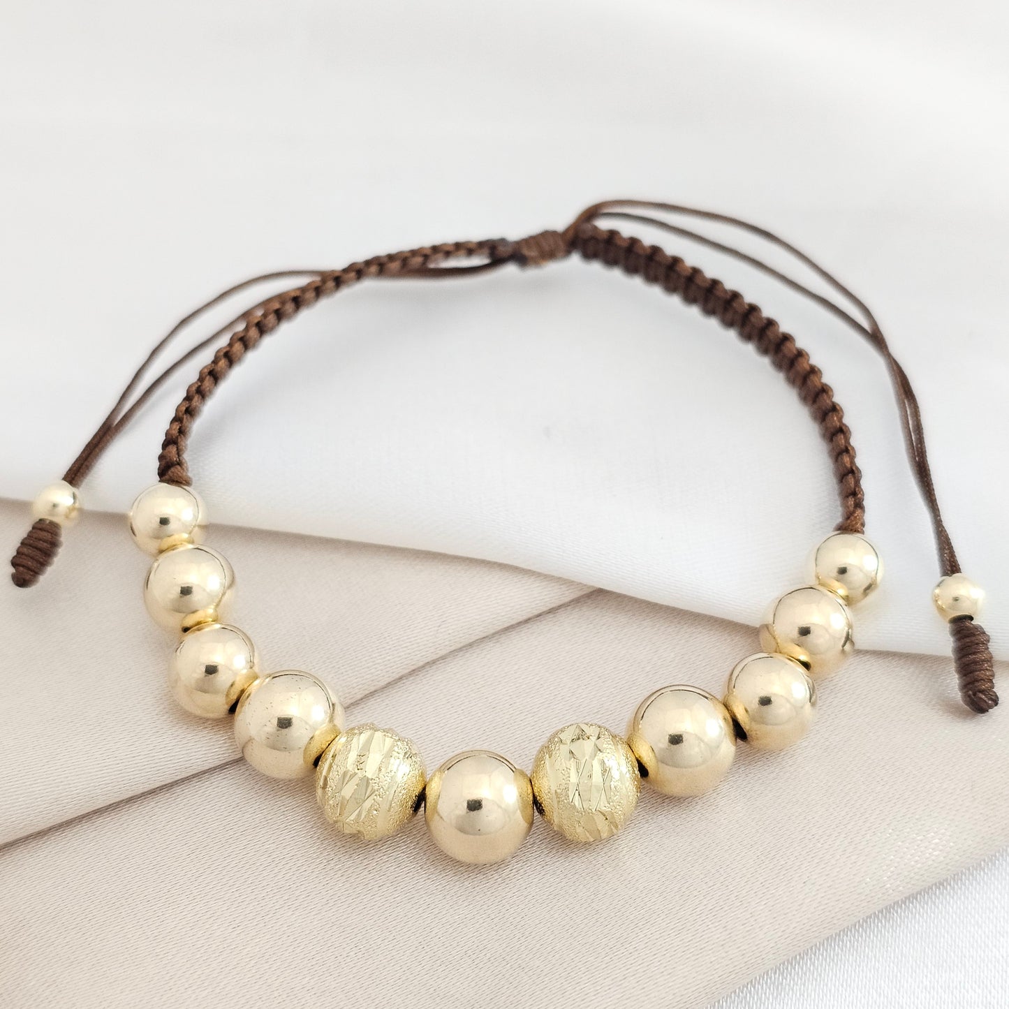 PULSERA GOLD #8-7-6-4 CAFE