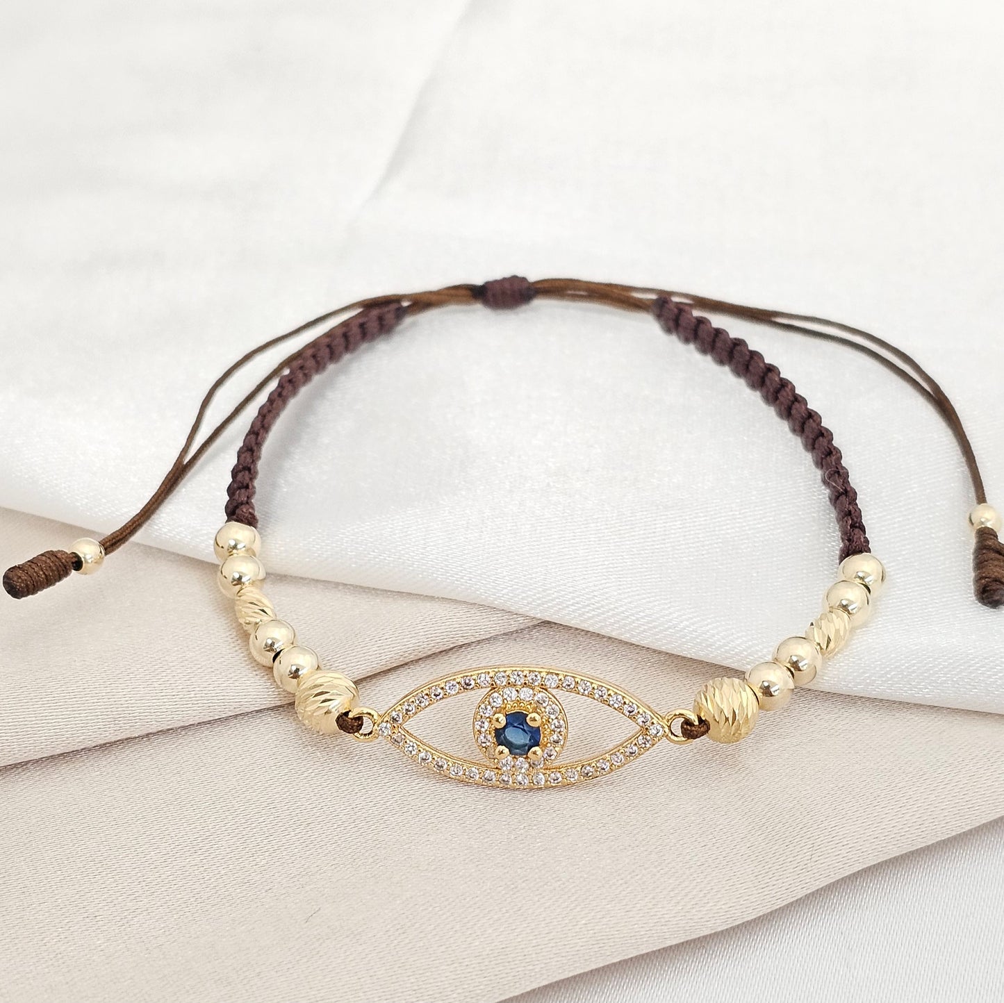 PULSERA GOLD HERRAJE OJO TURCO ITALY IT #5 - 4 CAFE