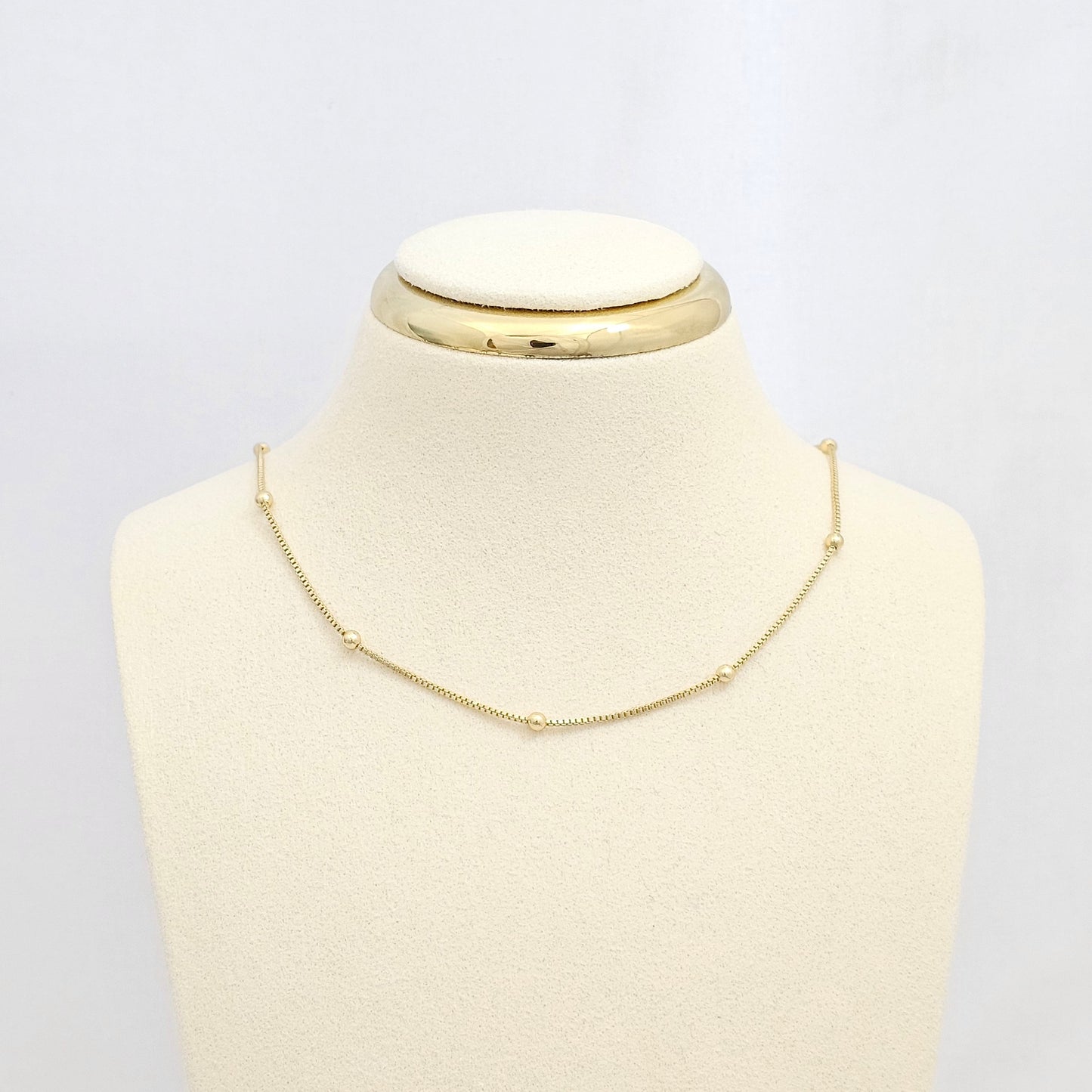 CADENA VENECIANA CON BALINES N2 Y EXTENSOR DORADO RF K6667