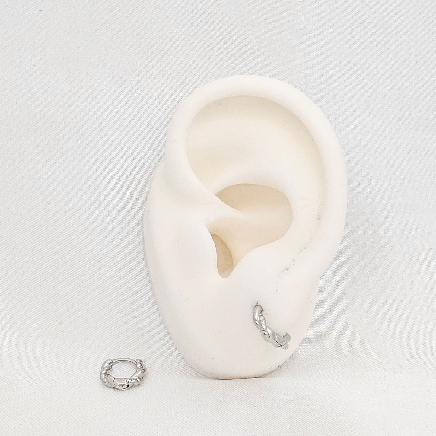 CANDONGA LISA TRENZADA 10MM PLATEADO RF K7067