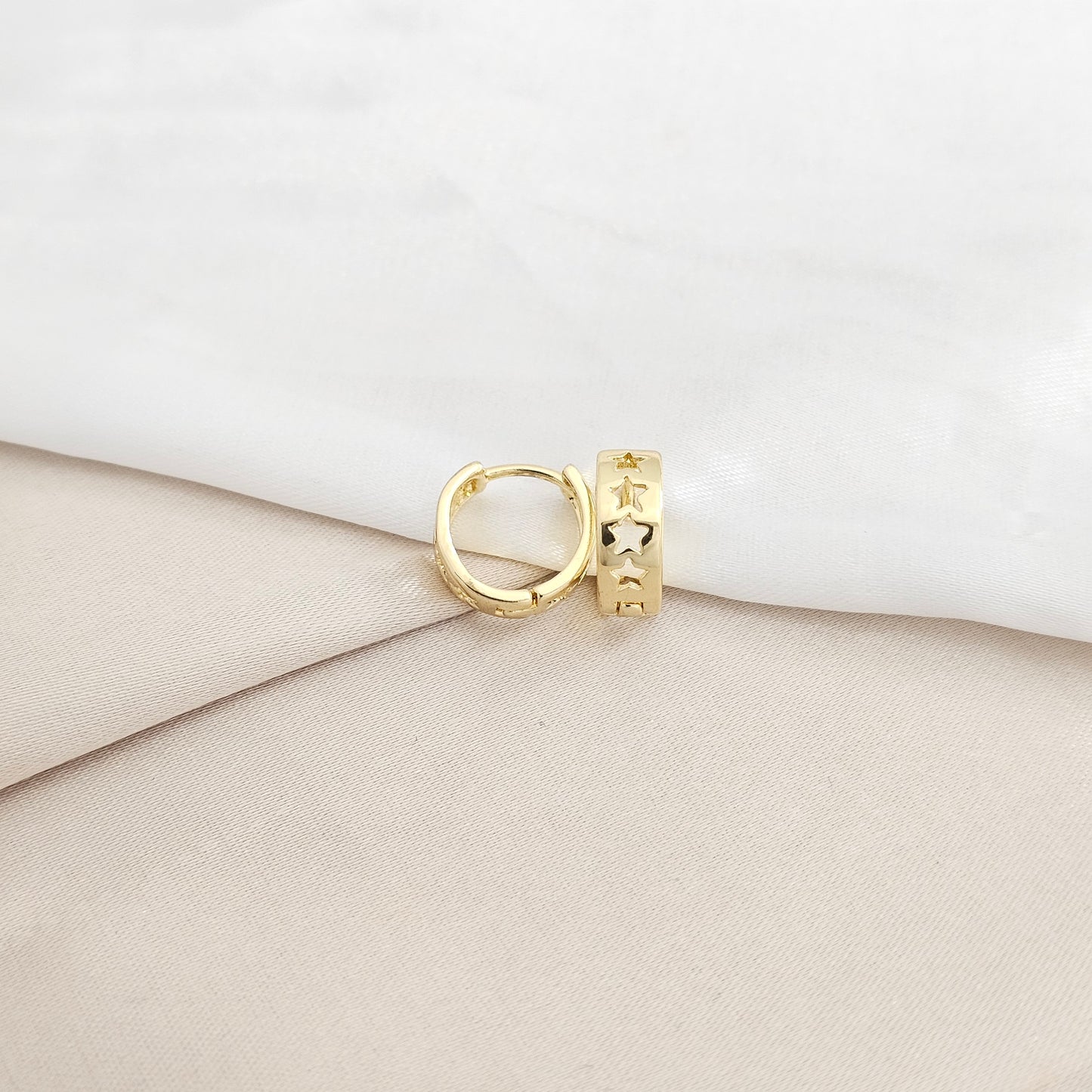 CANDONGA MINI ESTRELLAS ESTAMPADAS DORADO RF K8007