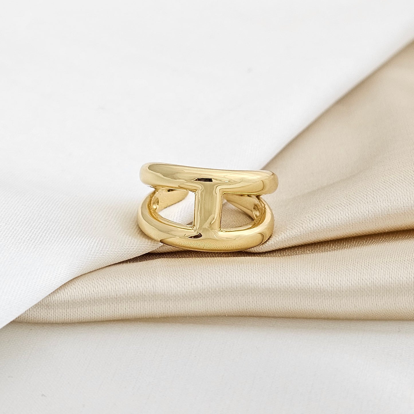 ANILLO LISO MUJER DORADO RF K7621