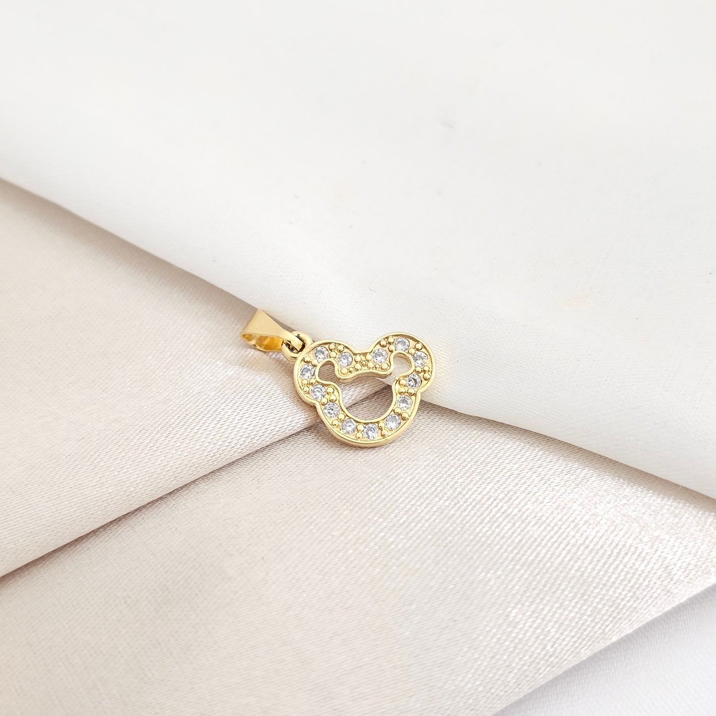 DIJE MICKEY CIRCONIAS LAM 18K B/23010