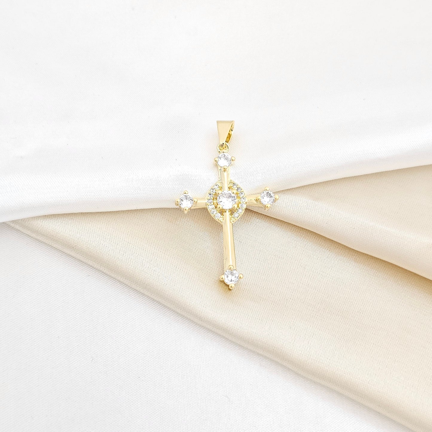 DIJE CRUZ CRISTAL LAM18K RF 23217-CRISTAL