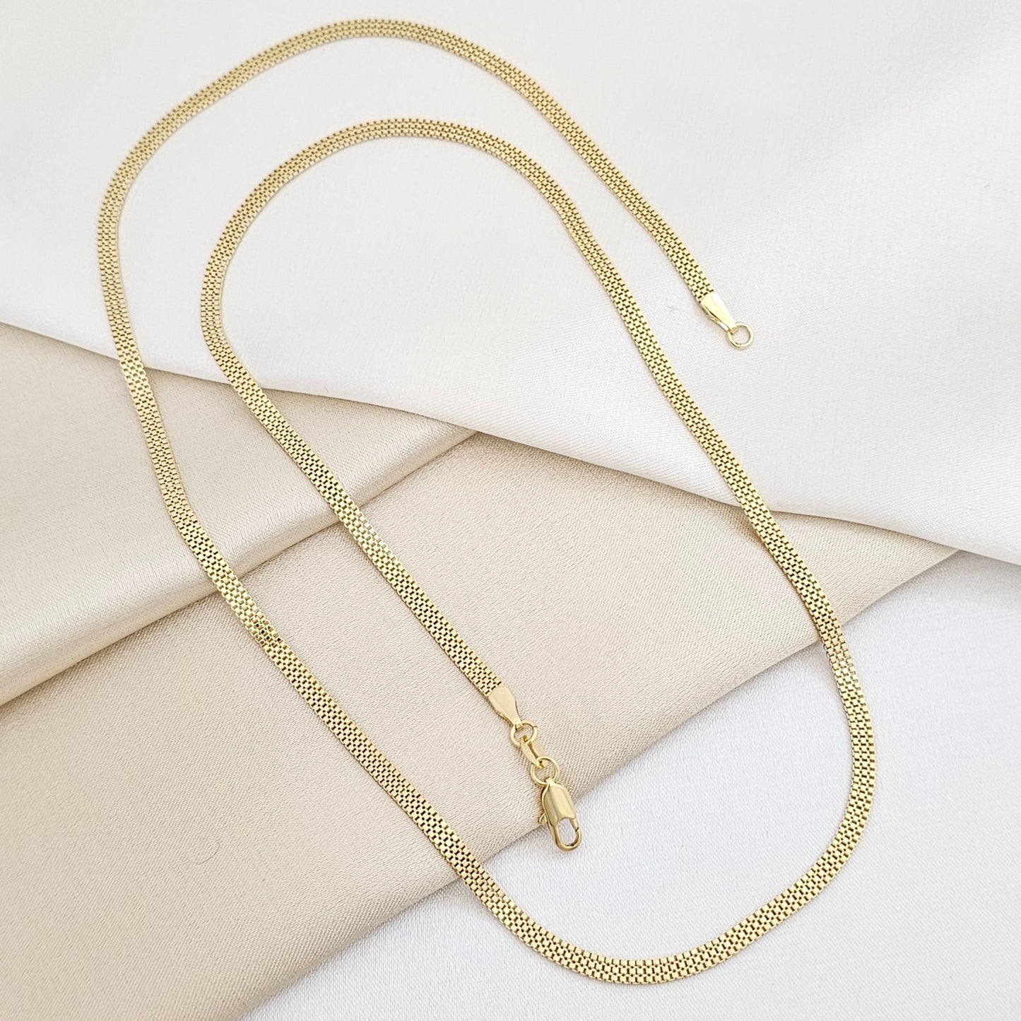 CADENA VENECIANA 3MM 65CMS LAM 18K B/40068