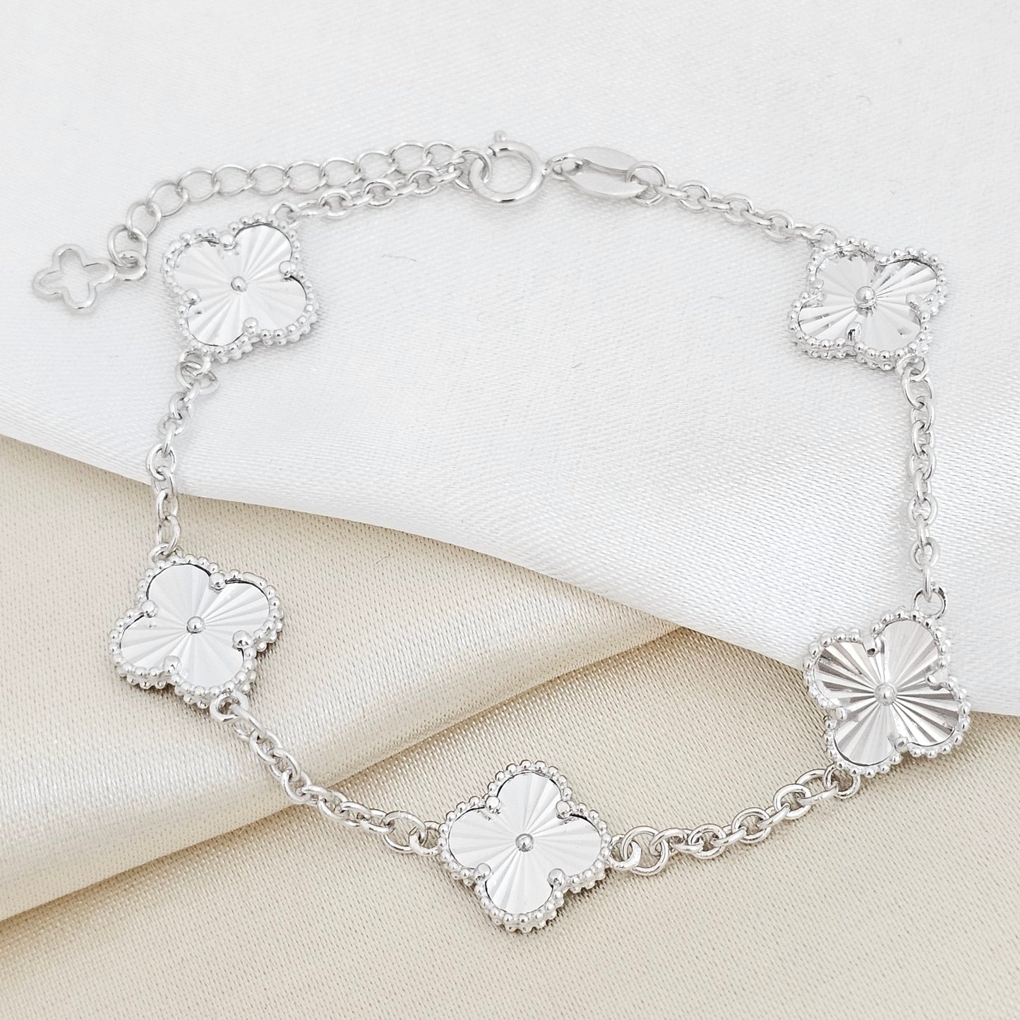 P CLOVER 1,2 CM 18 CMS PLATA 925 RF B/S-50086