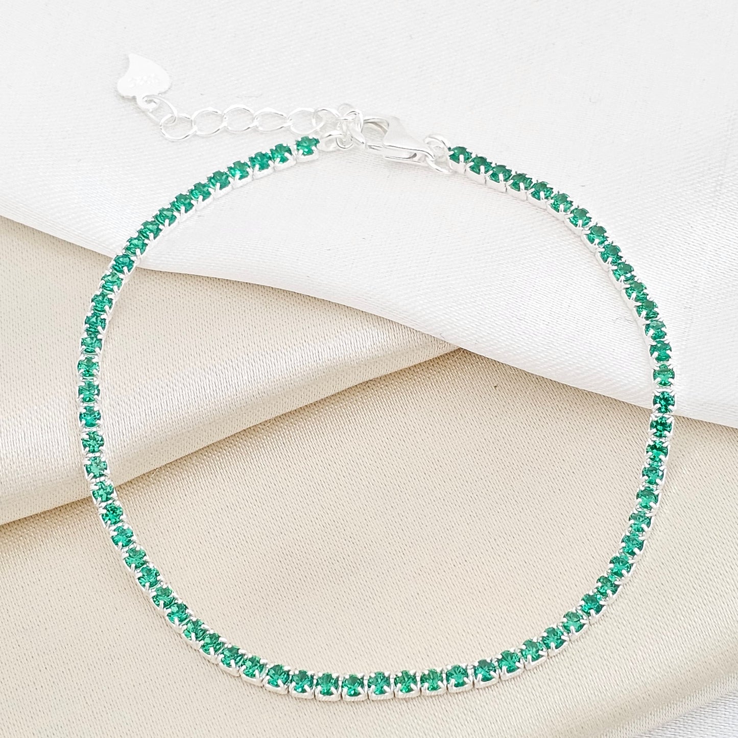 P VENECIANA LINE 17 CMS + EXT PLATA 925 RF B/S-55016-VERDE