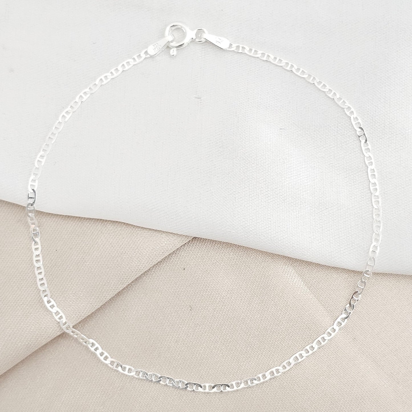 PULSERA MARINE 1.5 MM 19.5 CMS PLATA B/S/55062/CONT