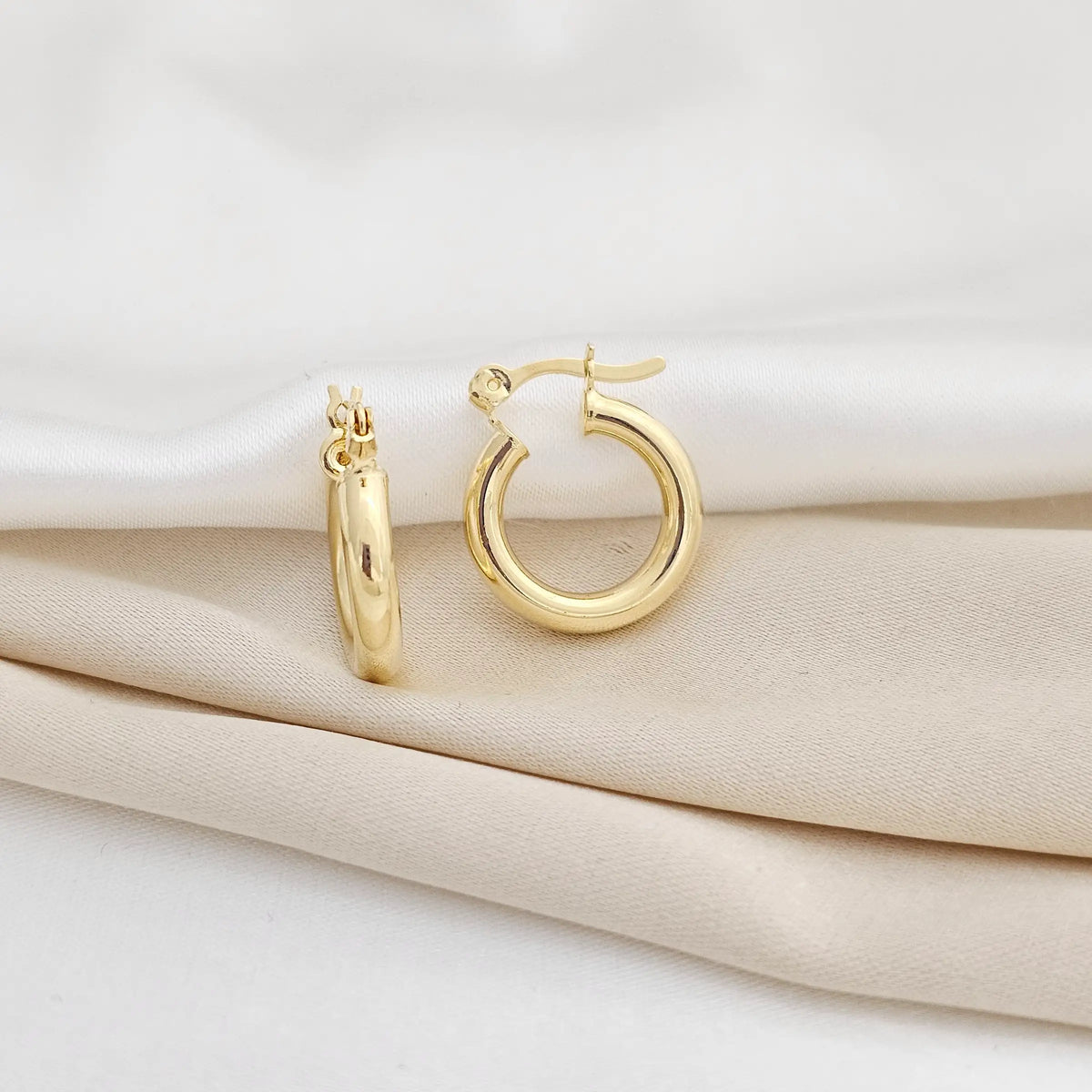 Arete Candonga Tub 2Cms Lam 18K - 34173