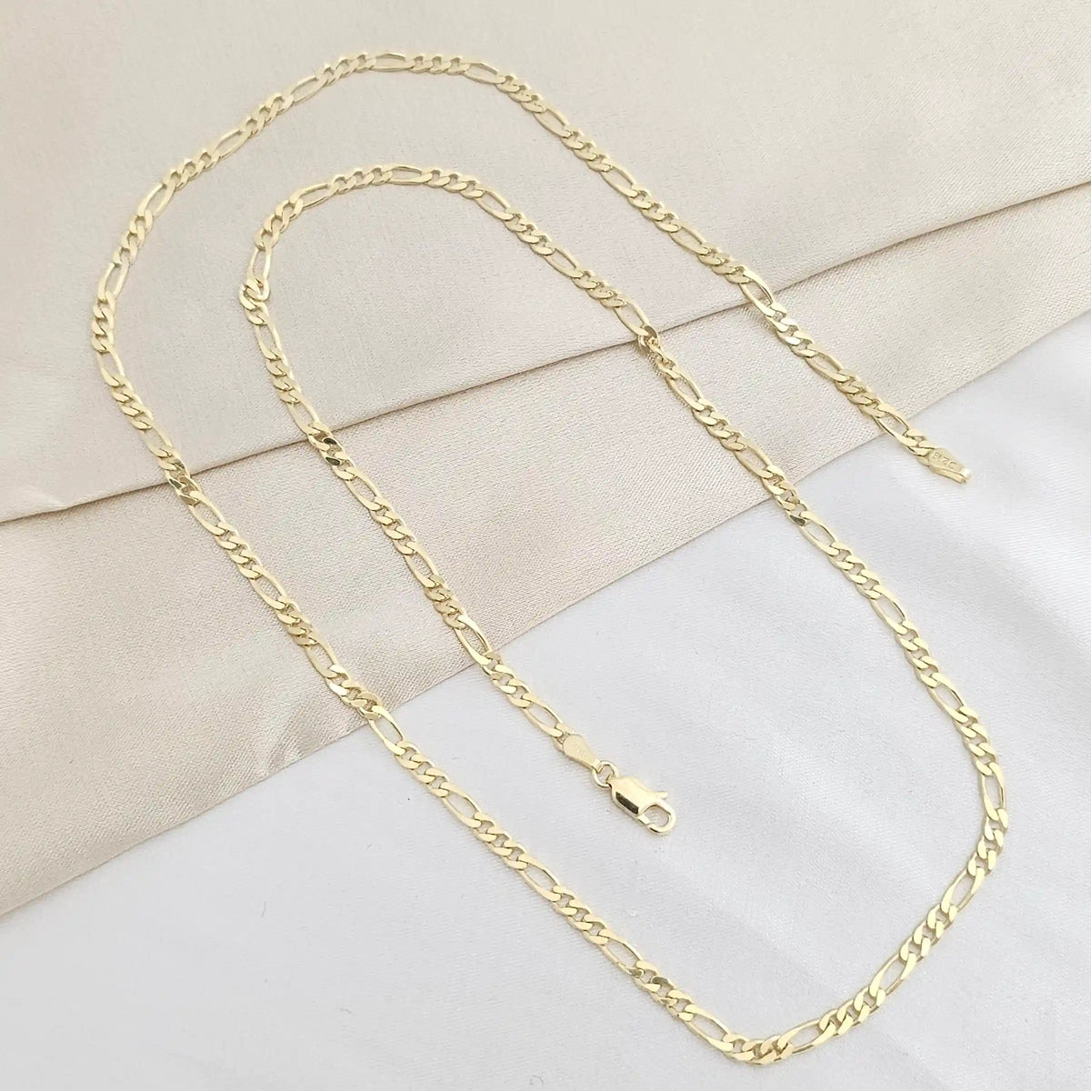 Cadena 3*1 3Mm 60 Cms Lam 18K B/47039