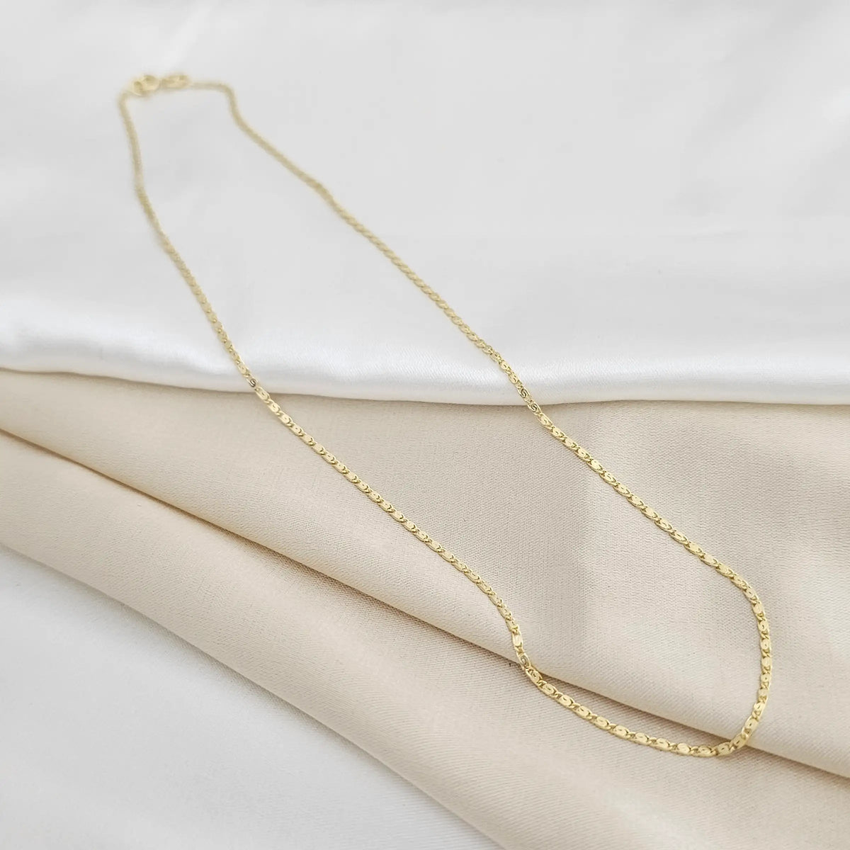 Cadena Caracol 45Cm Lam 18K - 40526