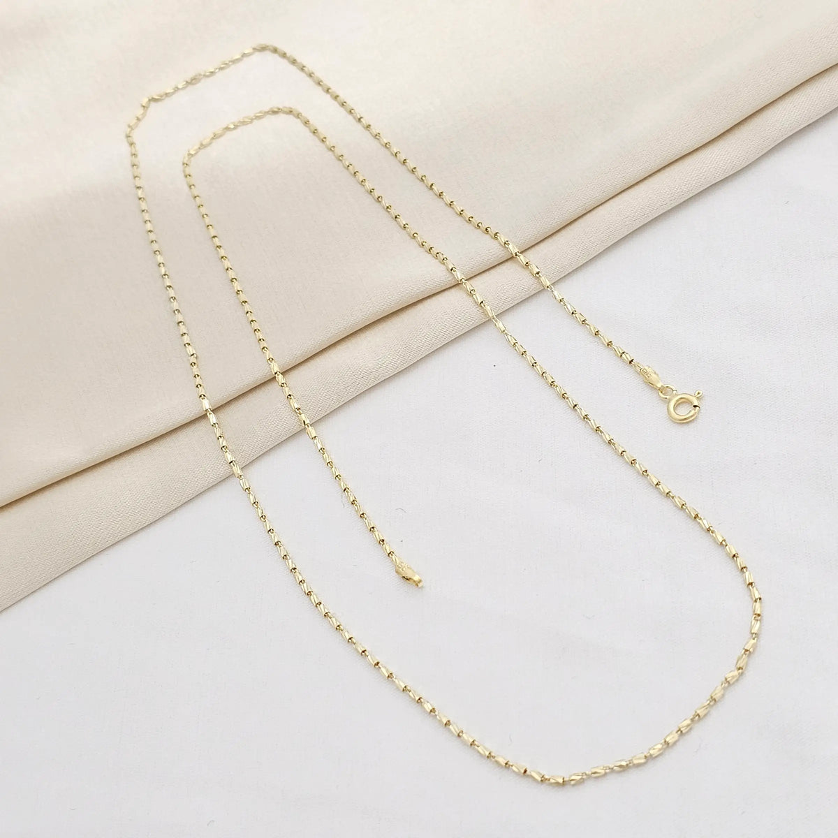 Cadena Tube Gold It 65 Cms Lam 18K B/45223