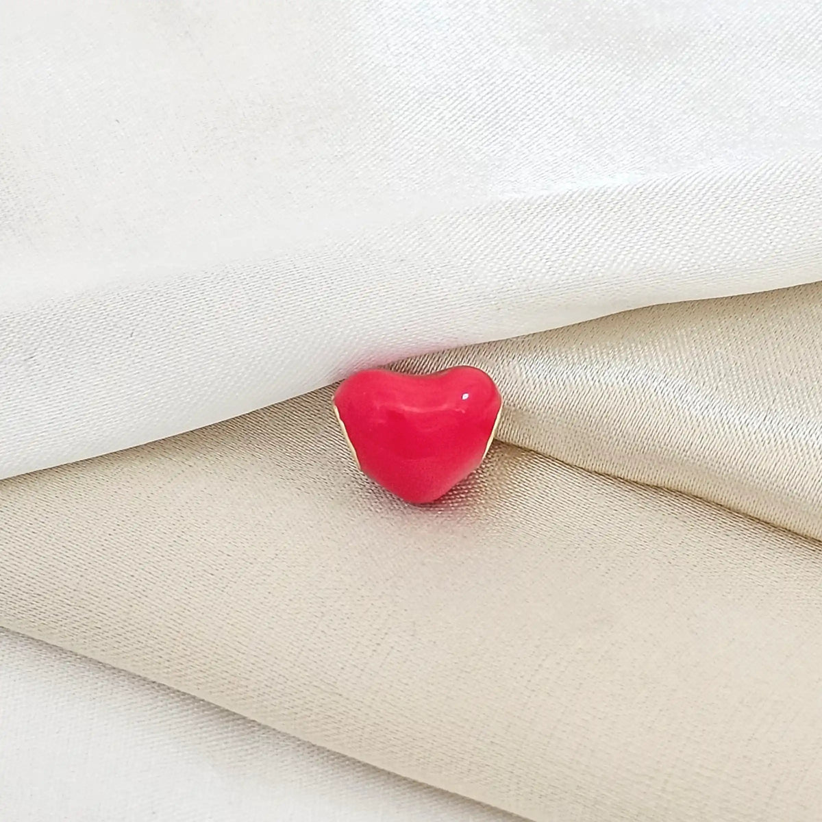 Charm Corazon Liso Rojo Rf K5409