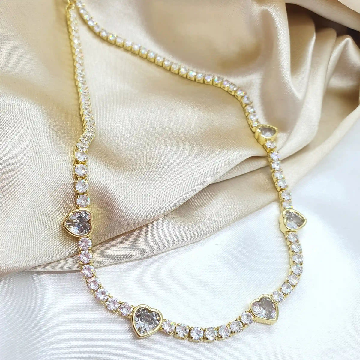 Collar Corazon Cristal Mujer Rf 255