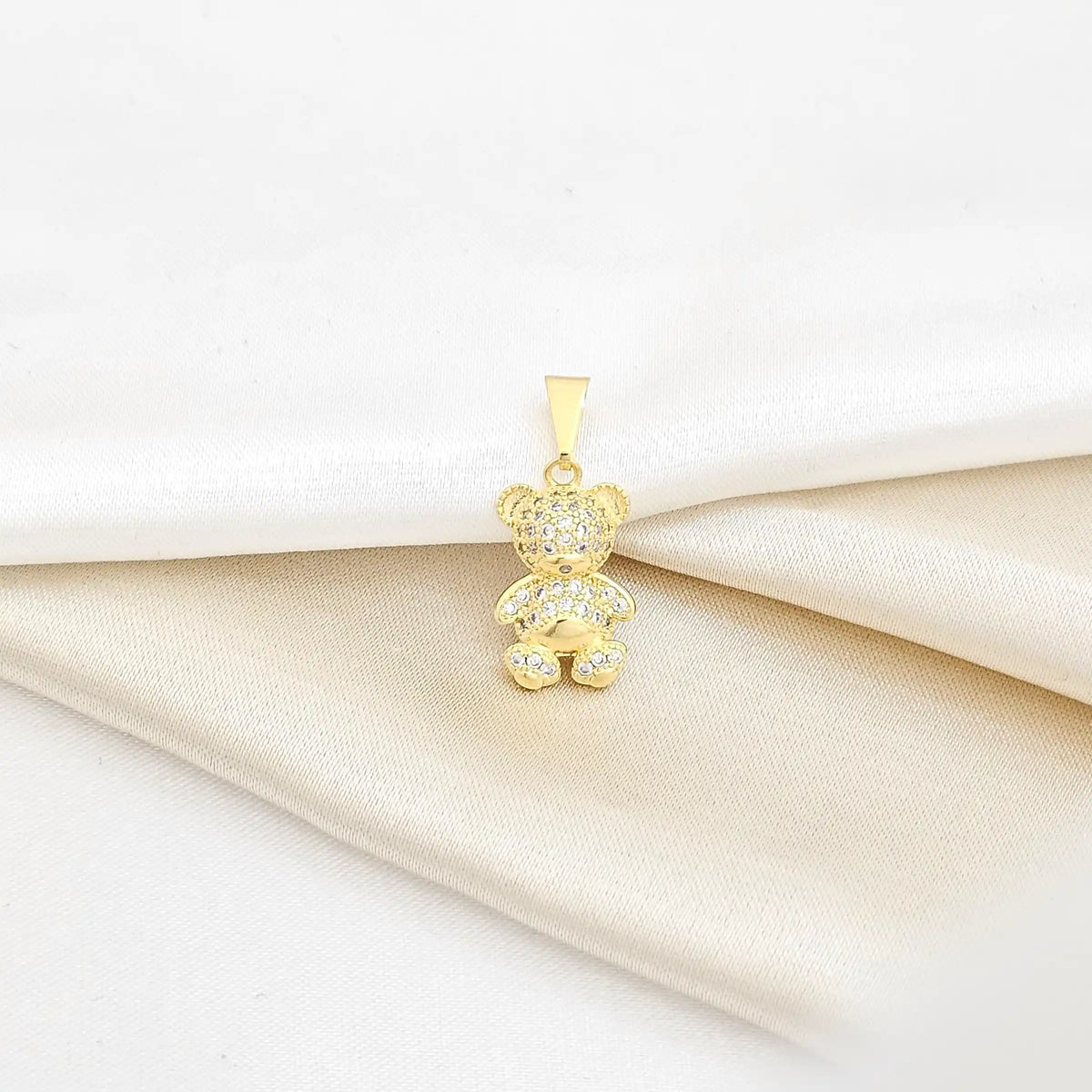 Dije Crystal Bear P Lam 18K - 23257 Cristal