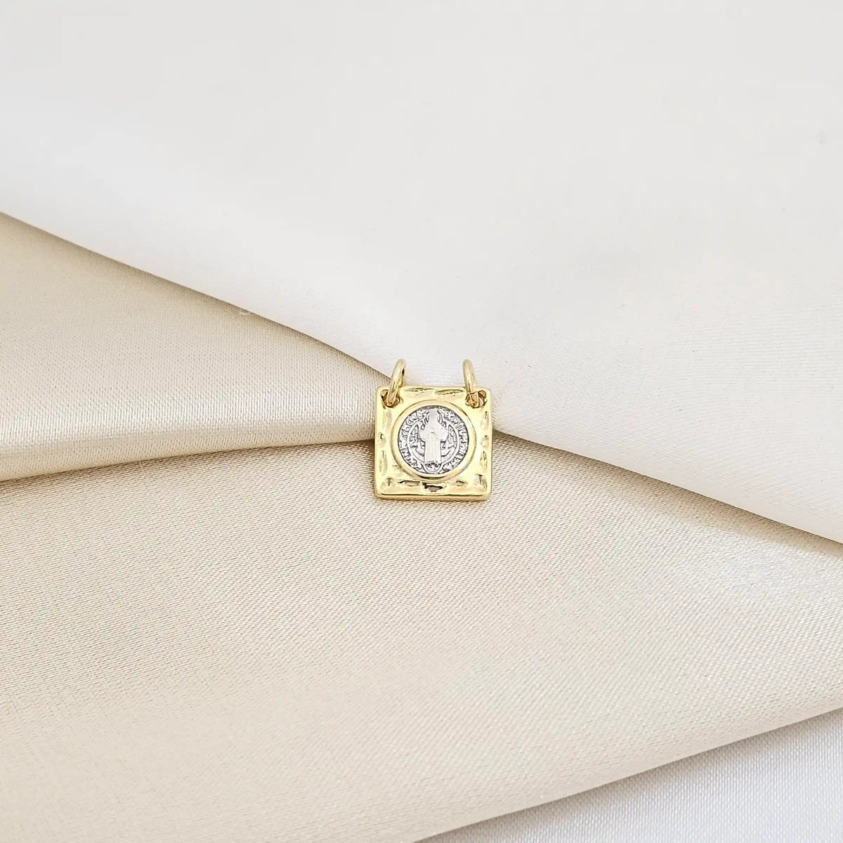 Dije Escapulario San Benito Lam 18K Rf B/23303
