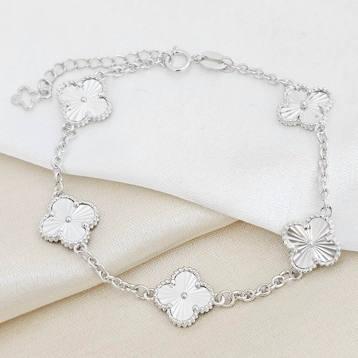 P Clover 1,2 Cm 18 Cms Plata 925 Rf B/S-50086