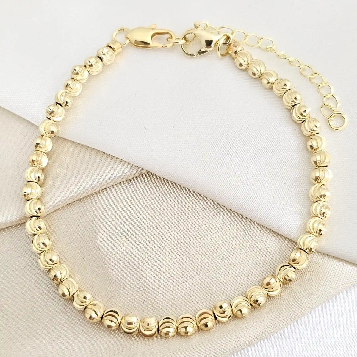 Pulsera Balines Italiano N4 Con Extensor Dorado Rf K7844