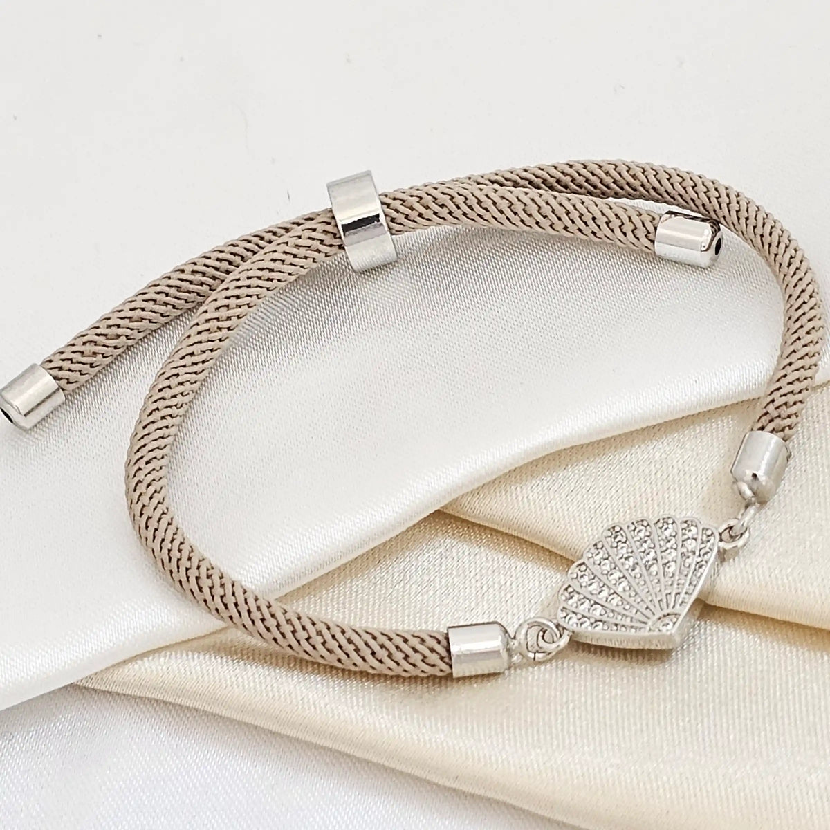 Pulsera Chocol Ajustabl C / Herraj Paracaida Plate