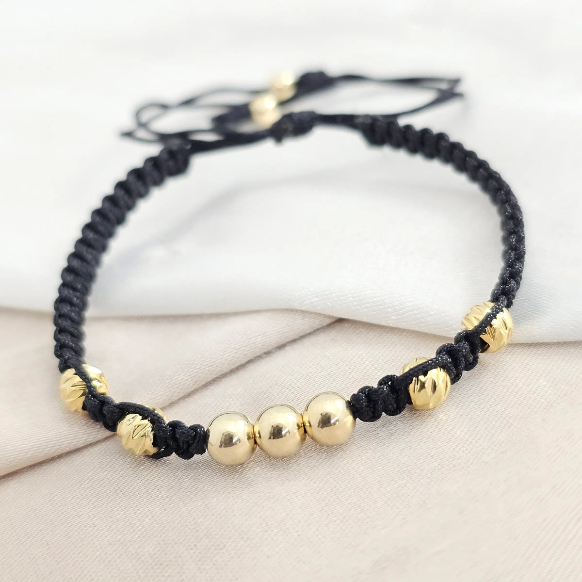 Pulsera Gold # 4 ,5 Italy # 5 Negra