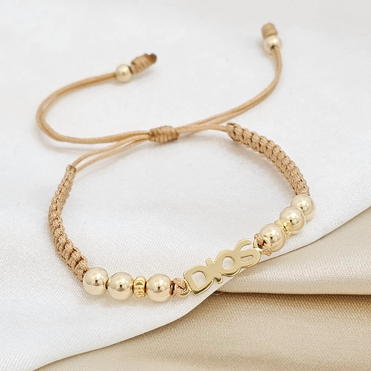 Pulsera Gold # 4 Herraje Dios Beige