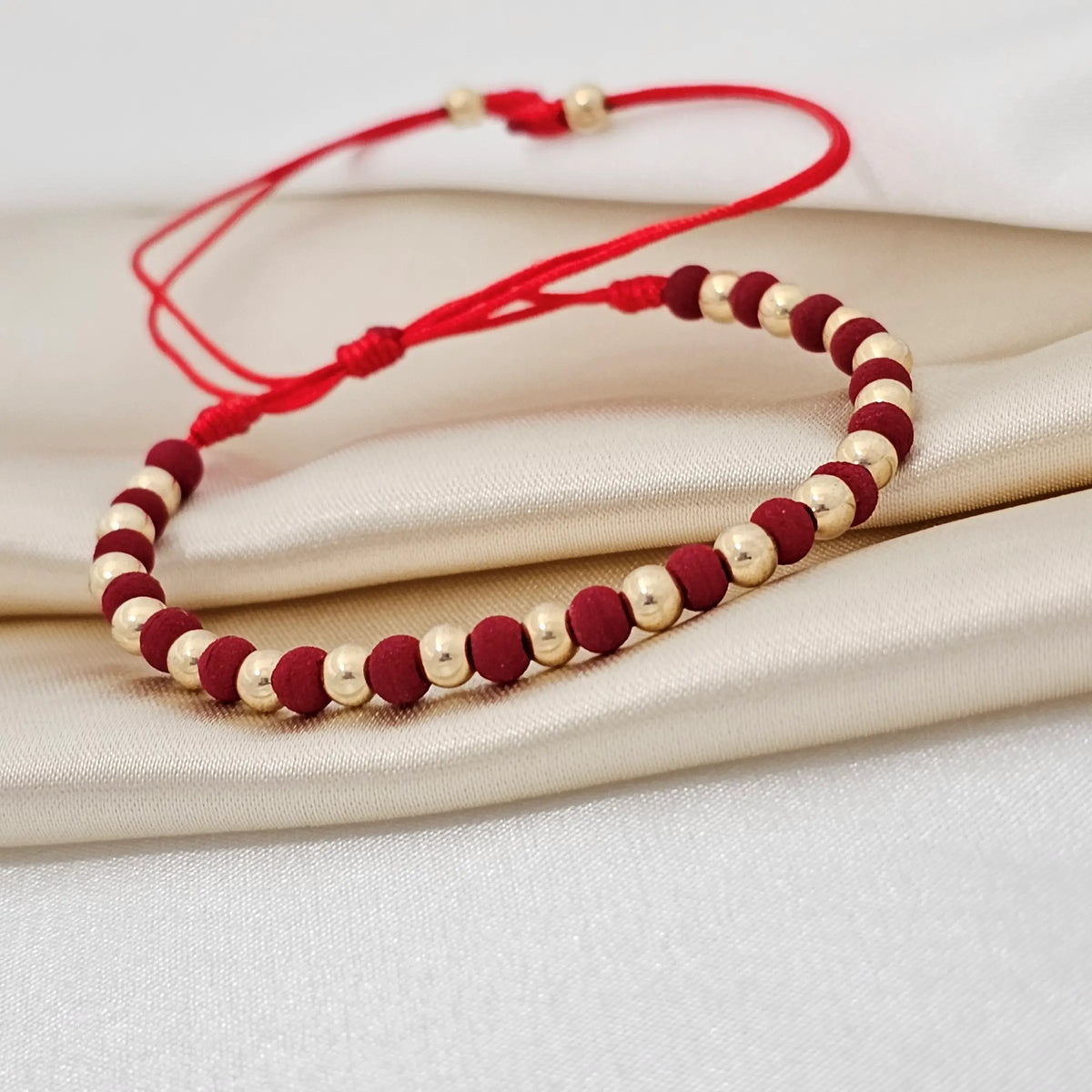Pulsera Gold # 4 Neop # 4 Roja