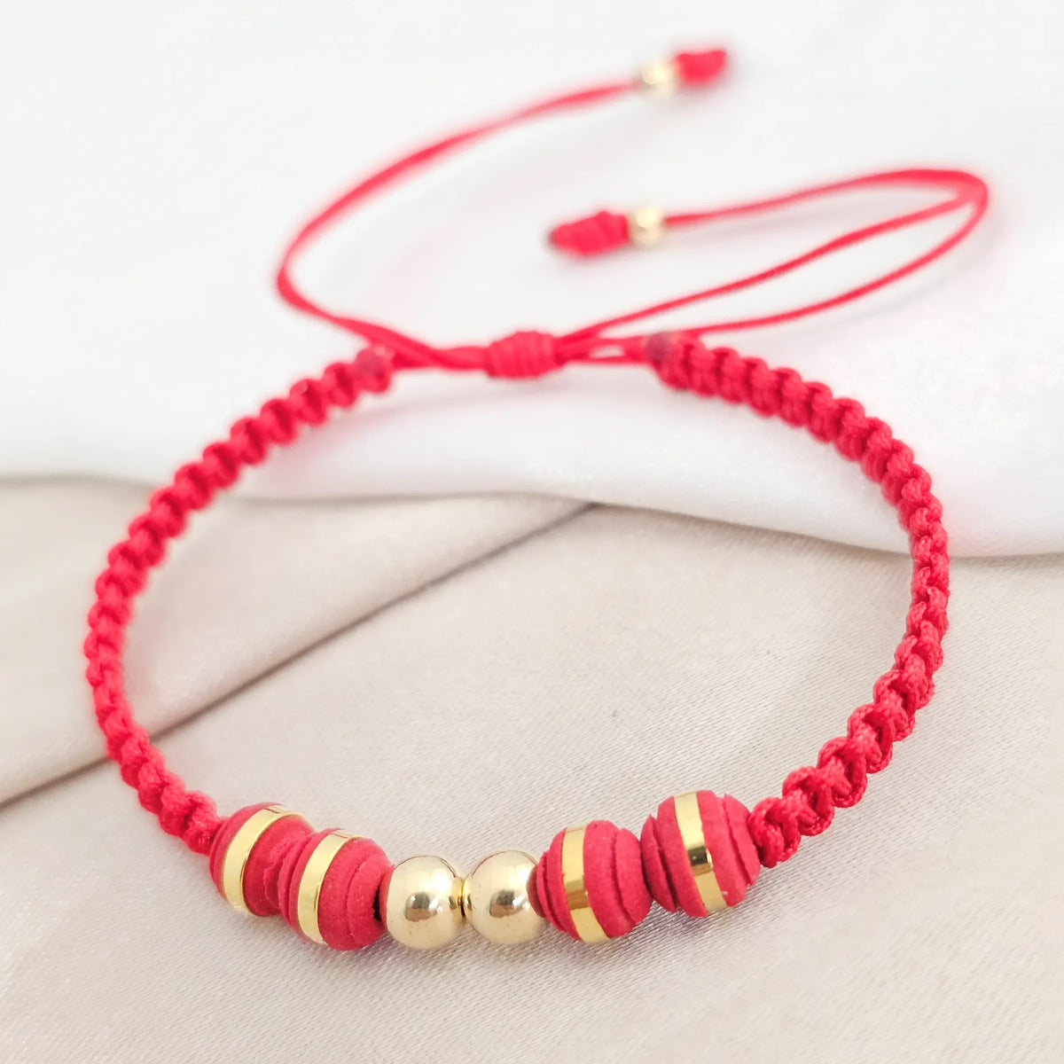 Pulsera Gold # 5 Neopreno Roja