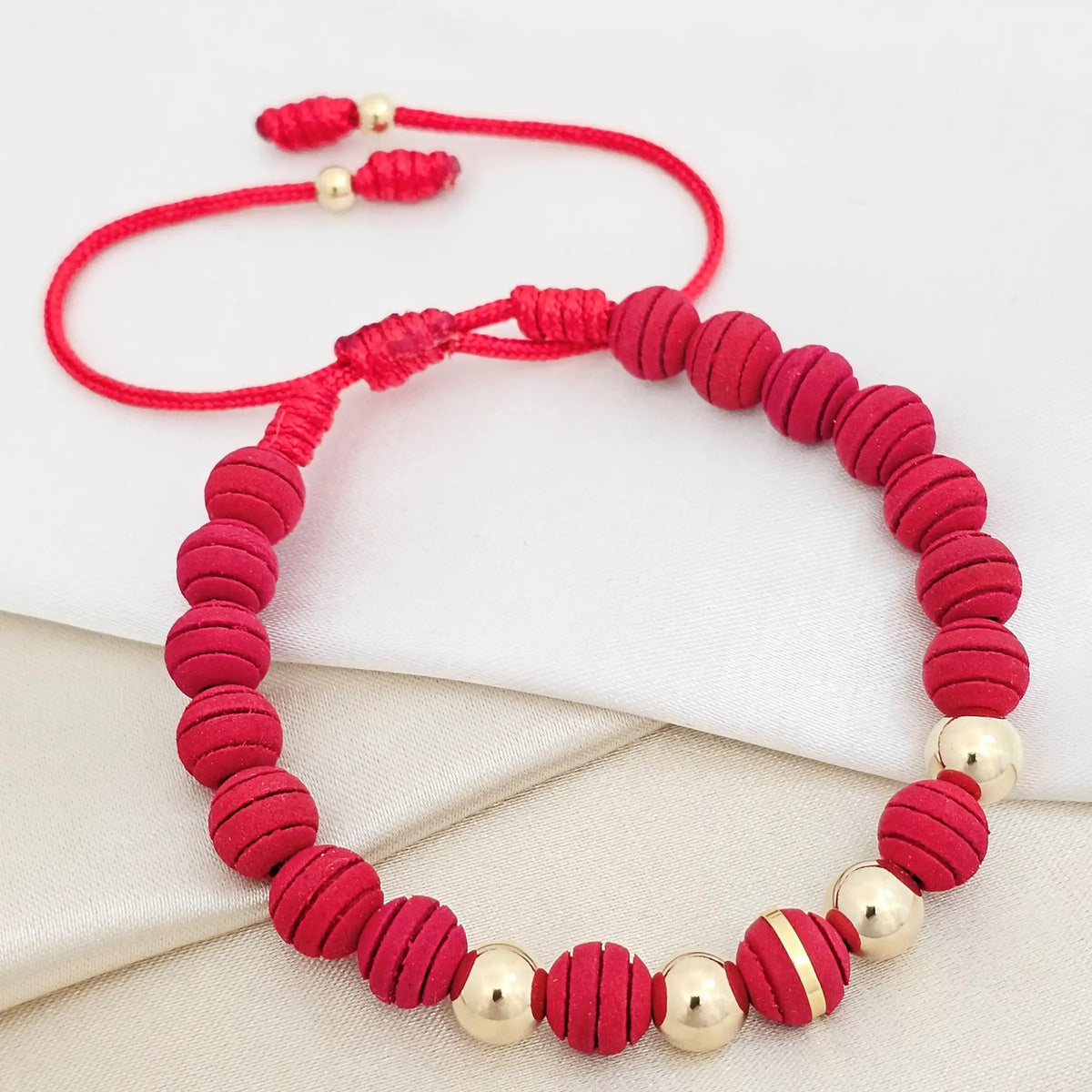 Pulsera Gold # 7 Neopreno Ranu # 8 Rojo