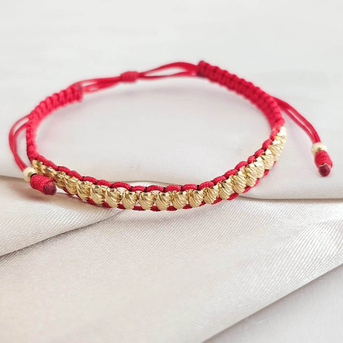 Pulsera Gold Barril Italy It #3 Roja
