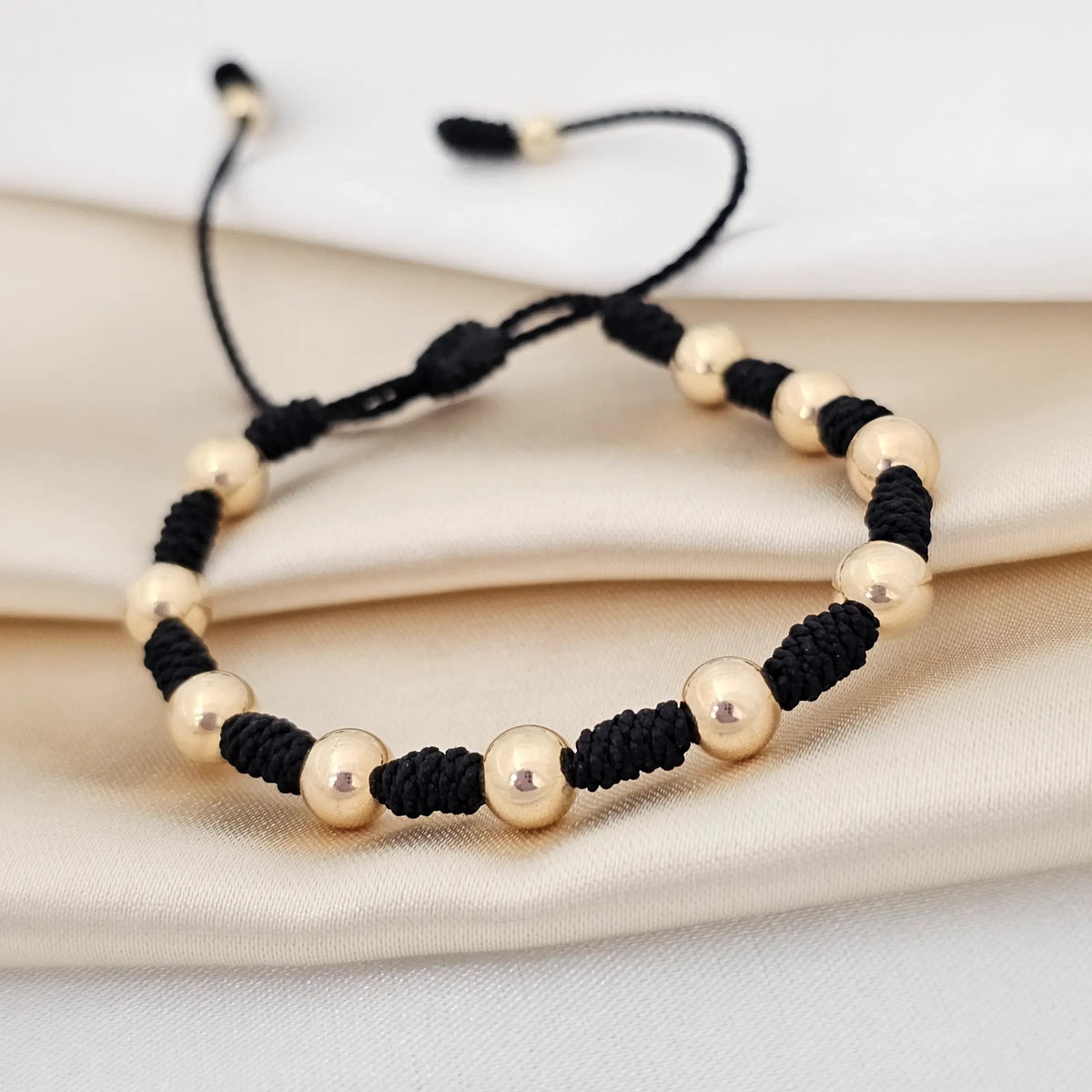 Pulsera Gold Denario # 6 Negra