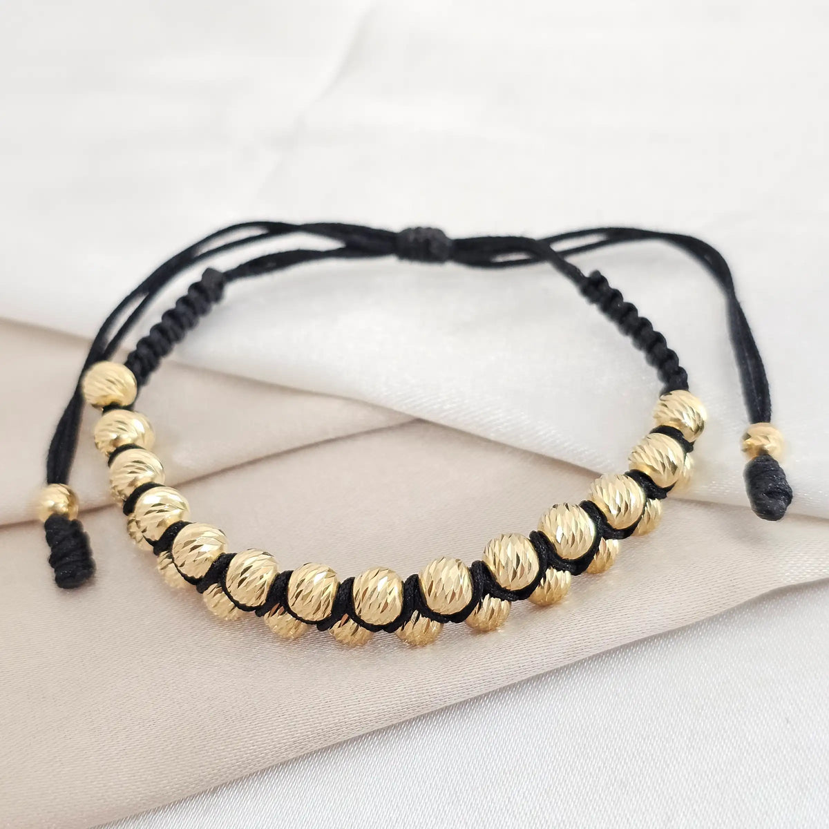 Pulsera Gold Doble Carril Italy It #5 - 4 Negra