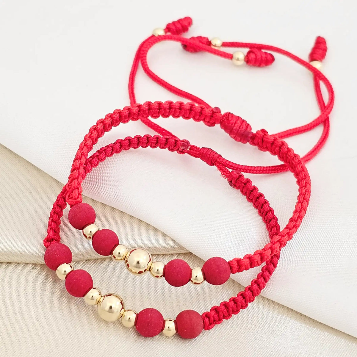 Pulsera Gold Duo # 6 Neopreno Rojas