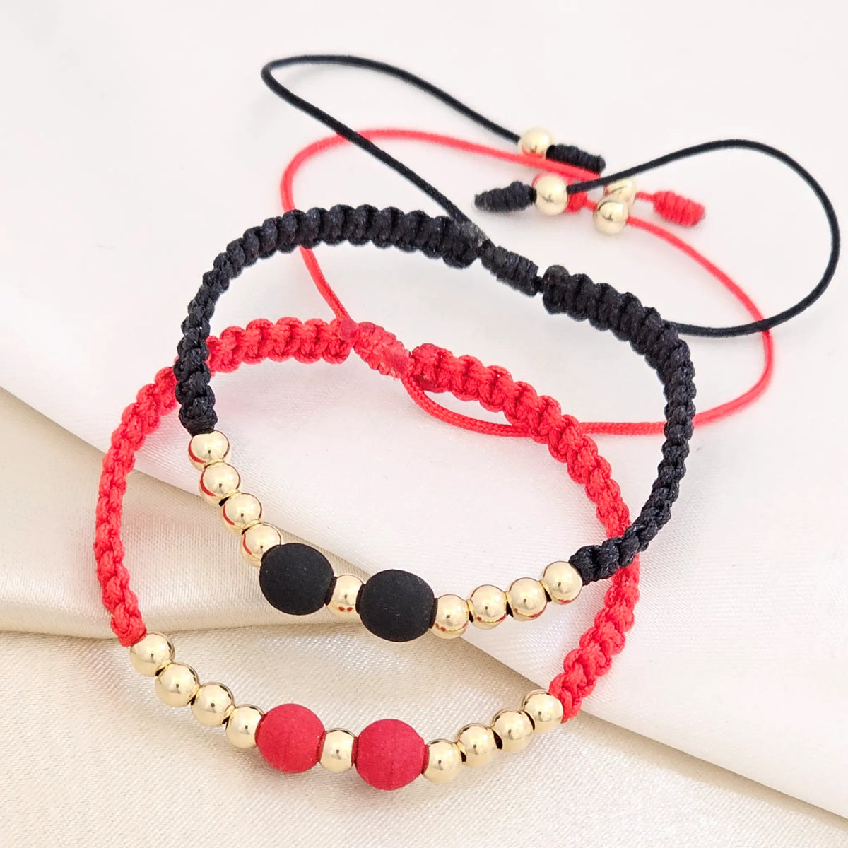 Pulsera Gold Duo Balin Dorado # 4 Neopreno Liso #6