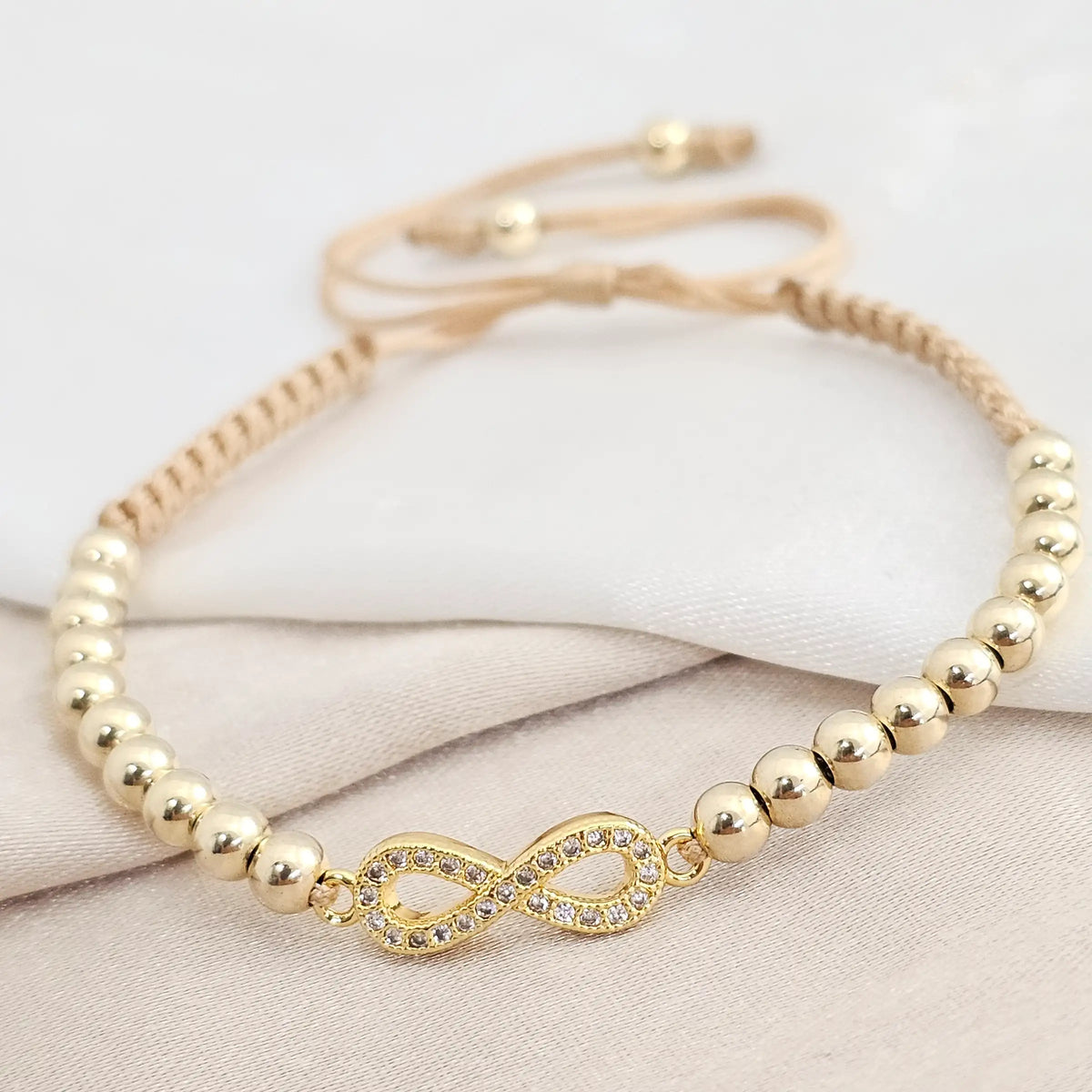 Pulsera Gold H. Infinito #4 Beige