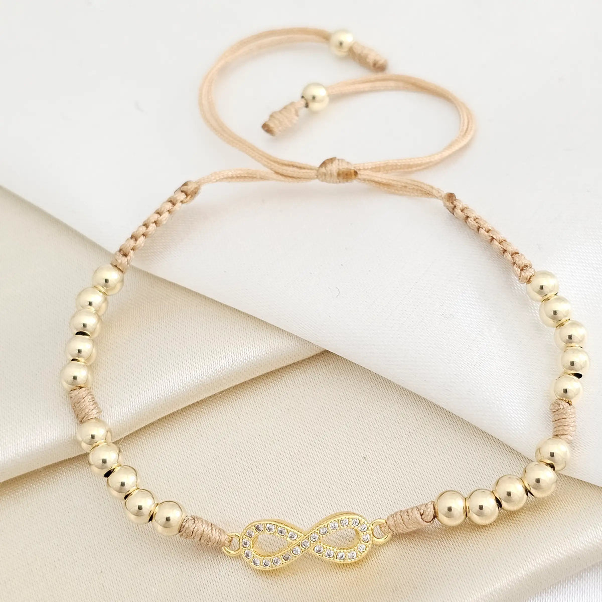 Pulsera Gold H. Infinito Balin #4 Beige