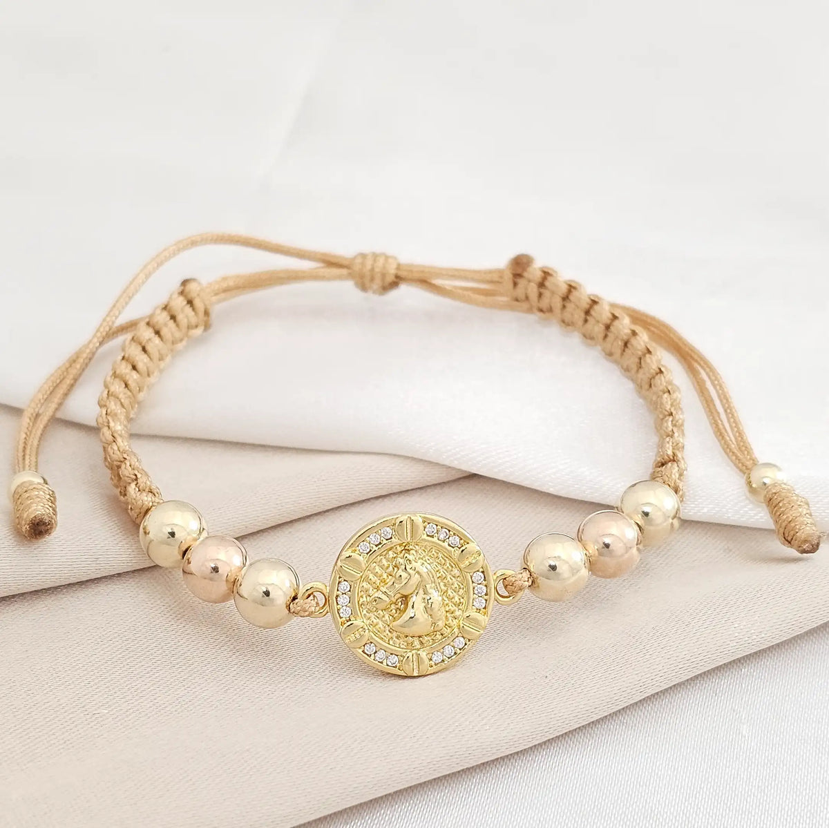 Pulsera Gold Herrraje Caballo #6 - 4 Beige