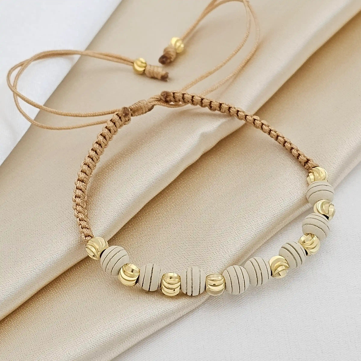 Pulsera Gold Italiano #5 Neop #6 Beige