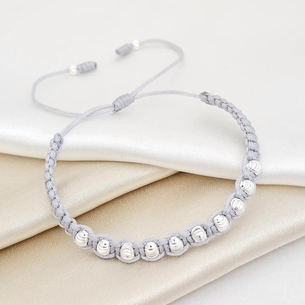 Pulsera Gold Italiano Plata # 3 ,4 Gris