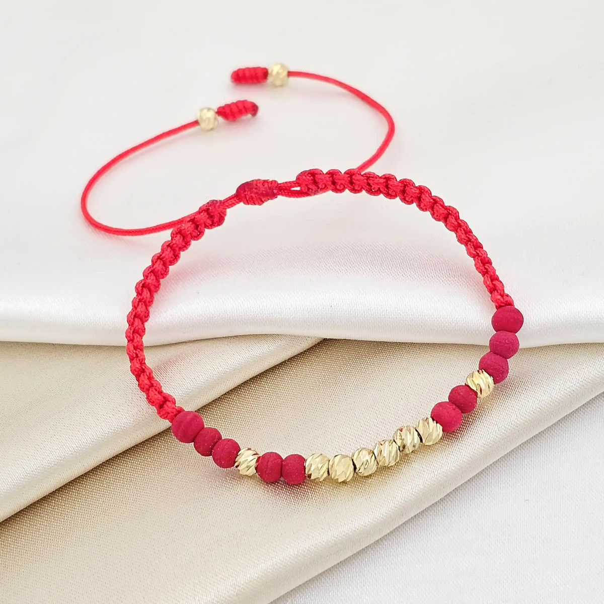 Pulsera Gold Italy # 4 Neopre # 4 Roja