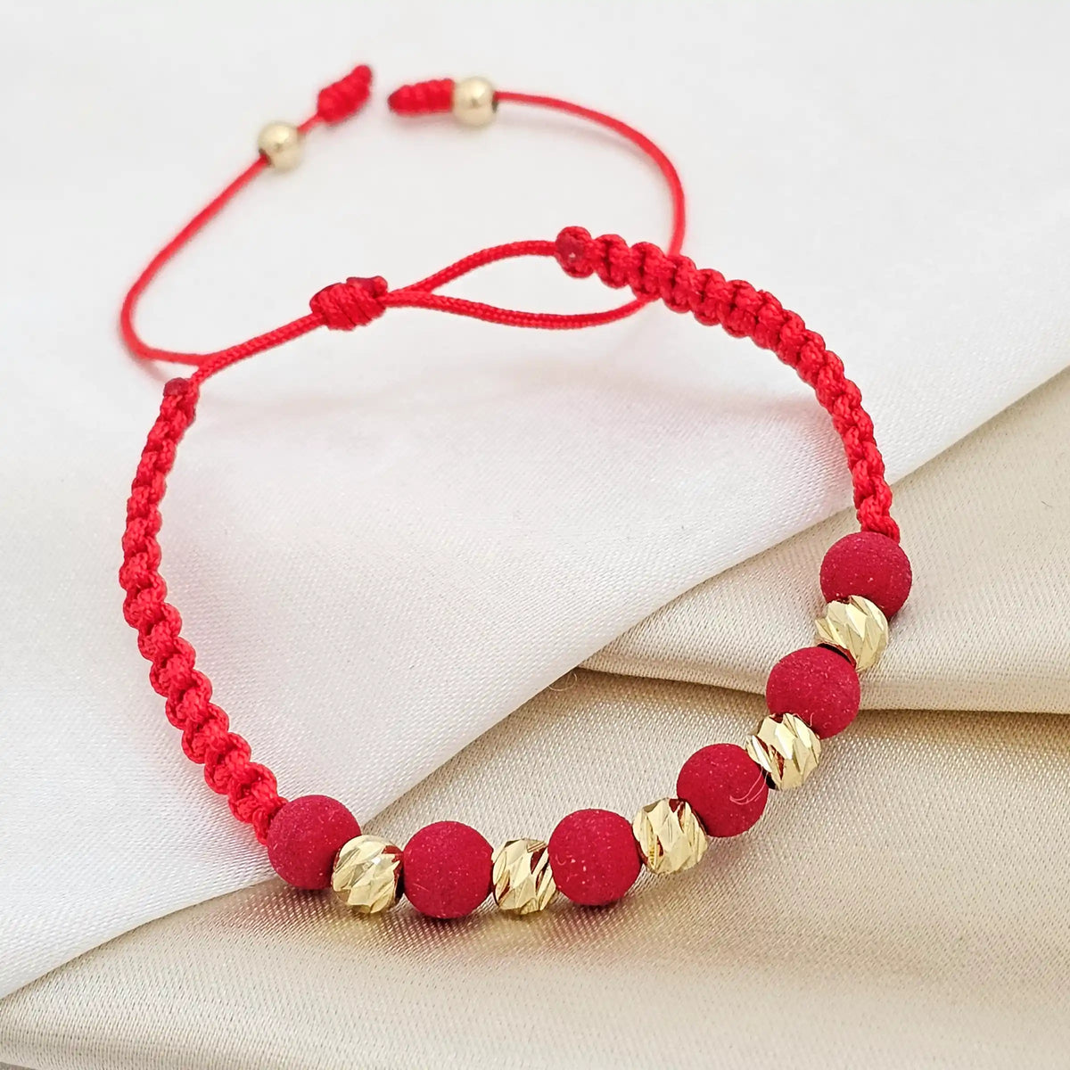 Pulsera Gold Italy # 5 Roja