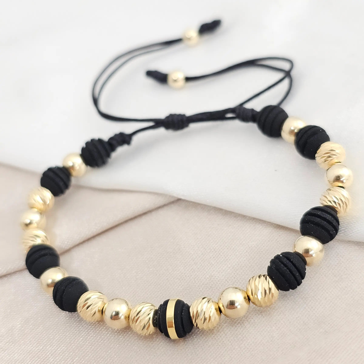 Pulsera Gold Italy It #5 Negra