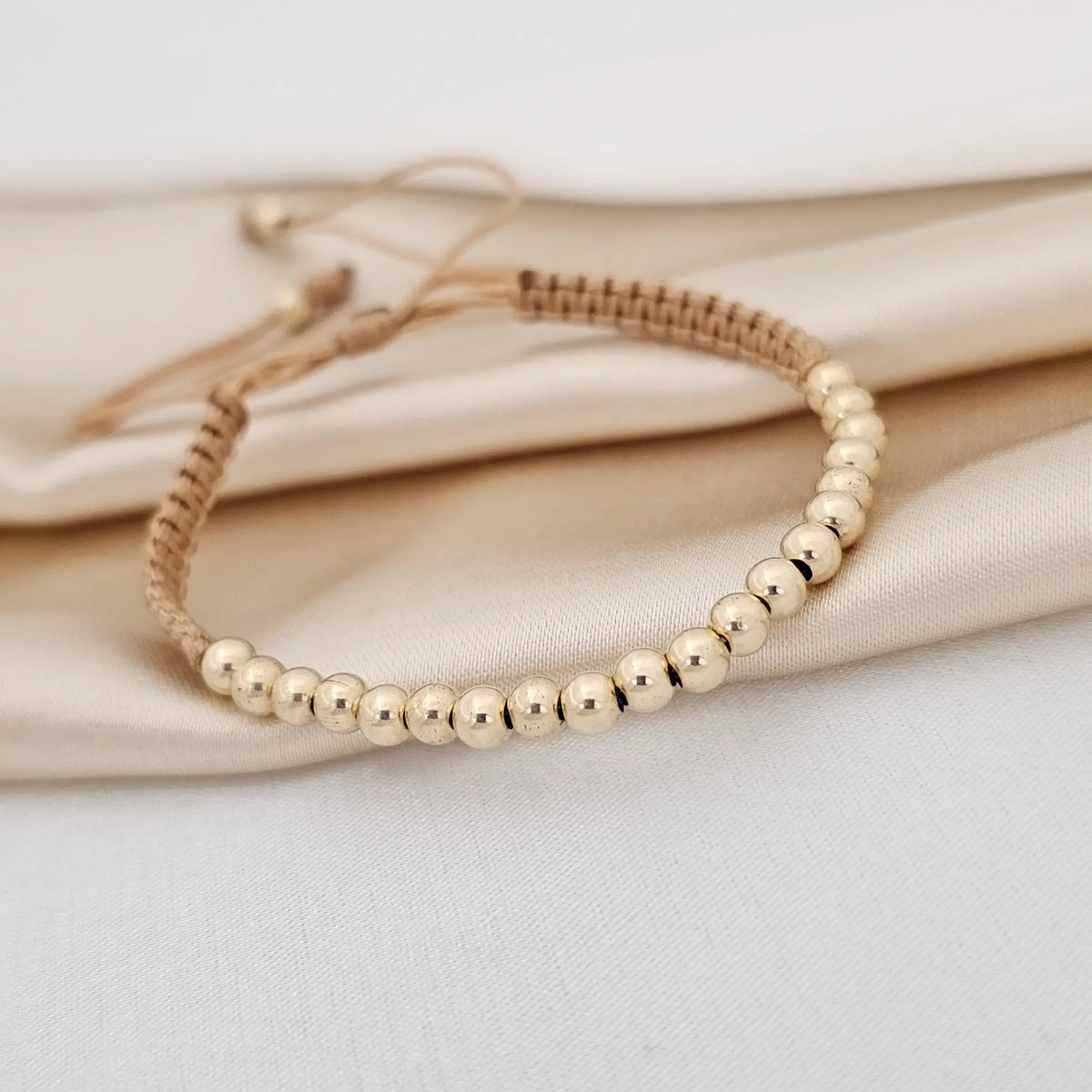 Pulsera Macrame #4 Simultanea Beige