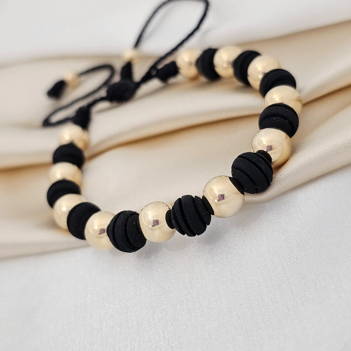 Pulsera Gold # 8 # 5 Neop Negra